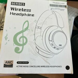 BERIBES WH305B Hybrid Active Noise Cancelling Headphones blk